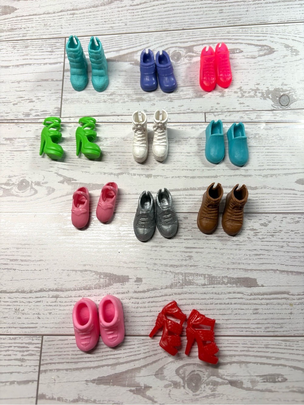 Barbie and Skipper Shoe Lot of 11 pairs - Some Vintage Doll Shoes